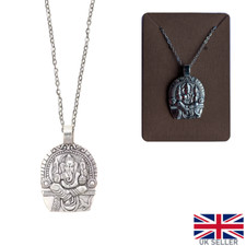 Ganesha Halskette Silber Elefant Buddha Gott Kette Vinayaka Ganapati Hindu Glück