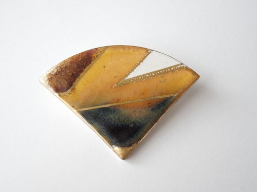Vintage porzellan brosche - vintage,