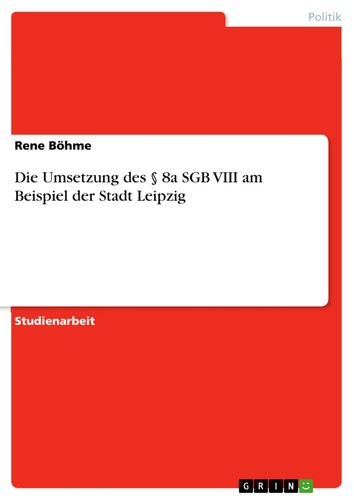 Die umsetzung des 8a sgb - 8a,