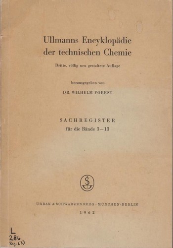 Ullmanns encyklopädie der - ullmanns,