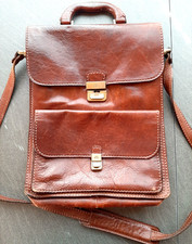 The Bridge Vintage Herrentasche Umhängetasche aus Leder in braun Made in Italien