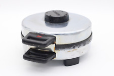 Cloer CI 877 Waffeleisen Waffelautomat 1000W mit Kabel silber / schwarz Ø 19 cm