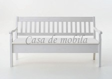 Massivholz Sitzbank mit lehne