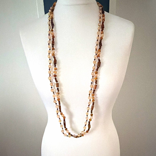 Perlenkette mehrreihig boho - perlenkette,