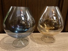 Cognac Schwenker groß Goldgelb und Blau