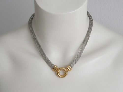 Kette collier bicolor - collier,