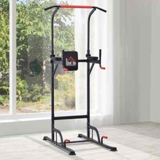 Power Tower Station mit Dip Ständer, Klimmzugstange Home Office Gym Training Workout