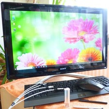 ALL IN ONE PC Sony Vaio 24 ZOLL TOUCH FULLHD SSD Windows 10 TURBO i5 VPCL21 AIO