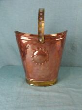 Sektkühler Antik Sauna Eimer Kupfer Messing Eiseimer Jugendstil Verziert  o3d3