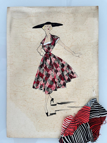 Original aquarell entwurf - original,
