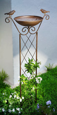 Vogeltränke mit Rankhilfe Vogelfreude,3 in 1: Gartendeko, Vogeltränke Rankgitter