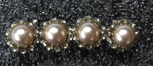 Vintage brosche kunstperlen - 4,