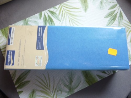 Spannbettlaken jersey blau - jersey,