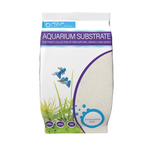 Natural white sand substrate - white,