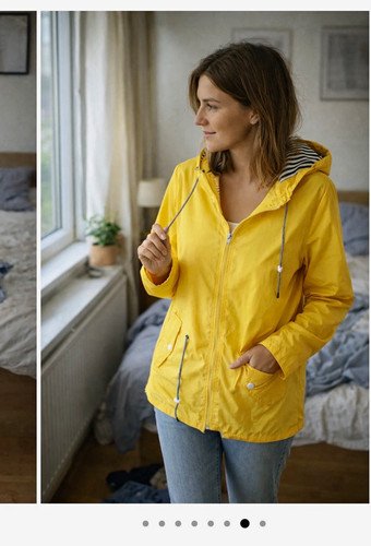 Damen regenjacke gelb - regenjacke, kapuze