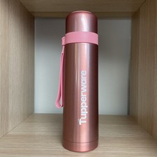 Tupperware Thermosflasche 500 ml Rosa mit Becher Neu