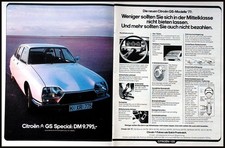 Citroen GS Special, originale Werbung aus 1976