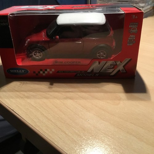 Welly mini cooper rot weiß - welly, rot-
