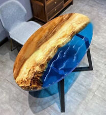 Klar Blau Epoxid Oval Form