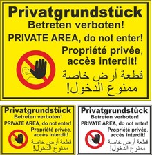 Verbotsschild wetterfest