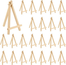 24 Stück Mini Staffelei Holz