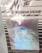 Laserbild - 3D Hologramm Sticker - Vintage 1982 - versiegelt - Frau mit Blume