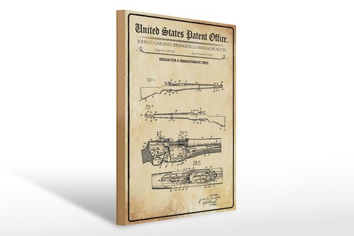 Holzschild patent 30x40 - patent, cm