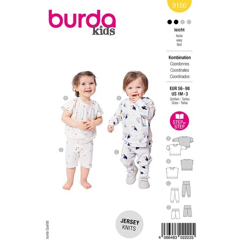 Sweatshirt hose burda 9186 - sweatshirt,