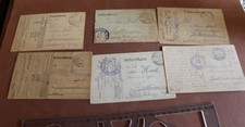 Sechs alte feldpostkarten - sechs,