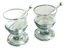 Kastrup Holmegaard Glasværk Fyrskip XI Michael Bang 1973 2er Set Grog Gläser