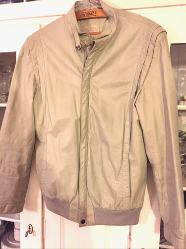 Lederjacke herren hellgrau - herren,