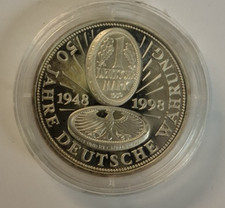 Medaille 50 Jahre Deutsche Währung 1948-1998 in Münzkapsel
