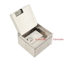 Bodensteckdose Edelstahl