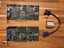 2x SLI 3dfx Voodoo 2 Creative Labs ct6670  12MB PCI video cards, Grafikkarte Set