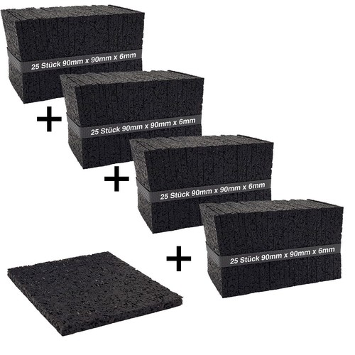 100 stück 6mm terrassenpad - 100,