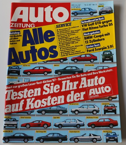 Auto zeitung 1987 - auto,