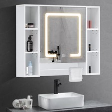 Weißes Badezimmer Kabinett