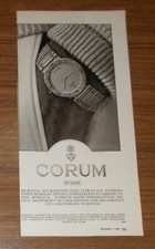 Seltene Werbung vintage CORUM
