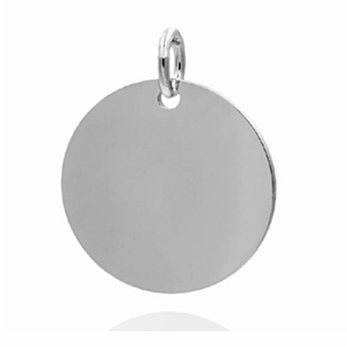 Gravurplatte rund 925er - gravurplatte, rund-925er