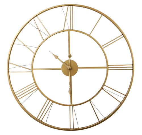 Wanduhr gold 60cm - Ø, 775539