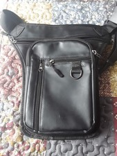 Gürteltasche Leder Schwarz