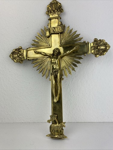 Altes bronze kruzifix - altes,
