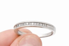 10K Gold Diamant Ring Baguette
