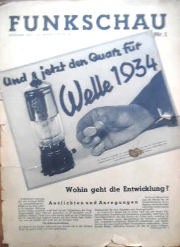 Funkschau 1 - -, 1934