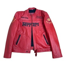 Ferrari Lederjacke rot Michael Schumacher F1 World Champion 2004 3XL Zustand gut