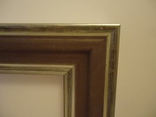 Bilderrahmen 15x15cm silber Holz Rahmen für Keilrahmen Leinwand geeignet