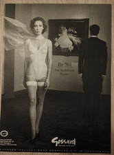 Seltene Vintage Zeitschriftenanzeige 1990 - GOSSARD Damen Dessous, Korsett, Strümpfe