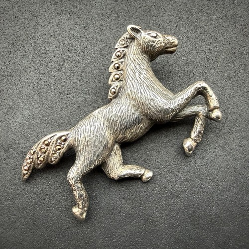 Vintage pferd brosche sterling - vintage,