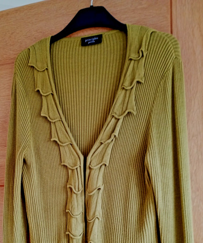 Damen strickjacke senfgelb - damen,