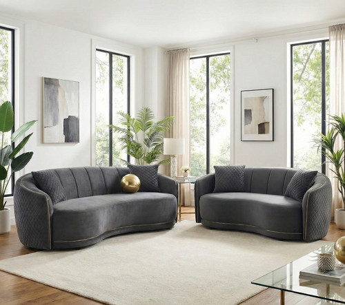 Modernes geschwungenes sofa - modernes,